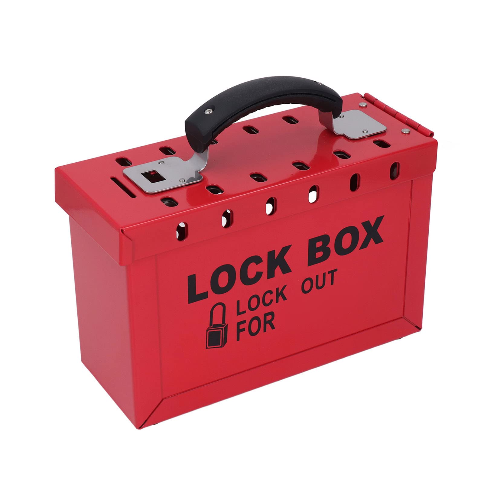 Caja de Bloqueo de Candados de Seguridad, Caja de Bloqueo de Seguridad Resistencia Al Impacto Portátil con 24 Llaves para Productos Químicos