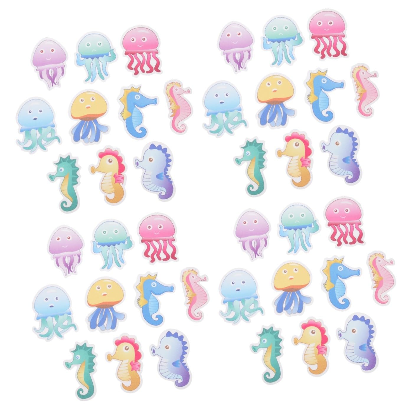 STOBAZA Pegatinas Antideslizantes para Animales Autoadhesivas Y Decorativas para Bañeras Y Duchas Y Práctico para Cocinas Y Baños 10 Piezas X 4