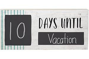 Count Down to Vacation with Chalkboard Sign