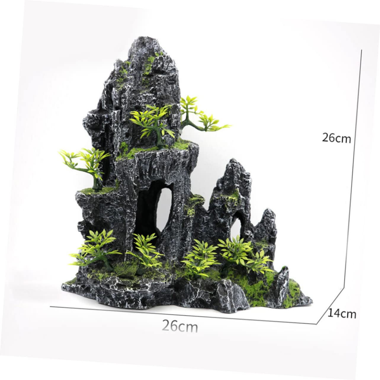 Aquarium Dekoration Aquarium Fischhöhle Berg Große Dekoration Höhle Ornament Berg Futterspender Steingarten Großer Für