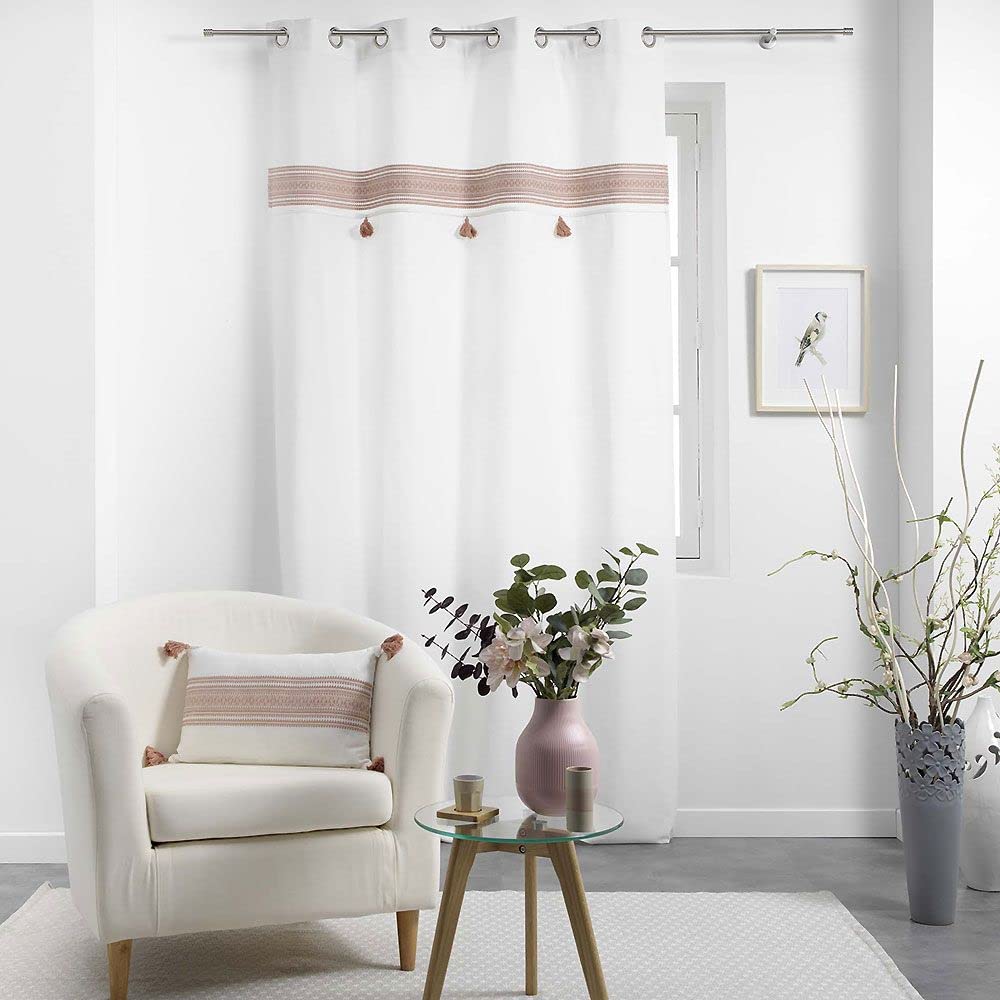 DOUCEUR D'INTERIEUR Tenda con occhielli, 140 x 240 cm, colore rosa