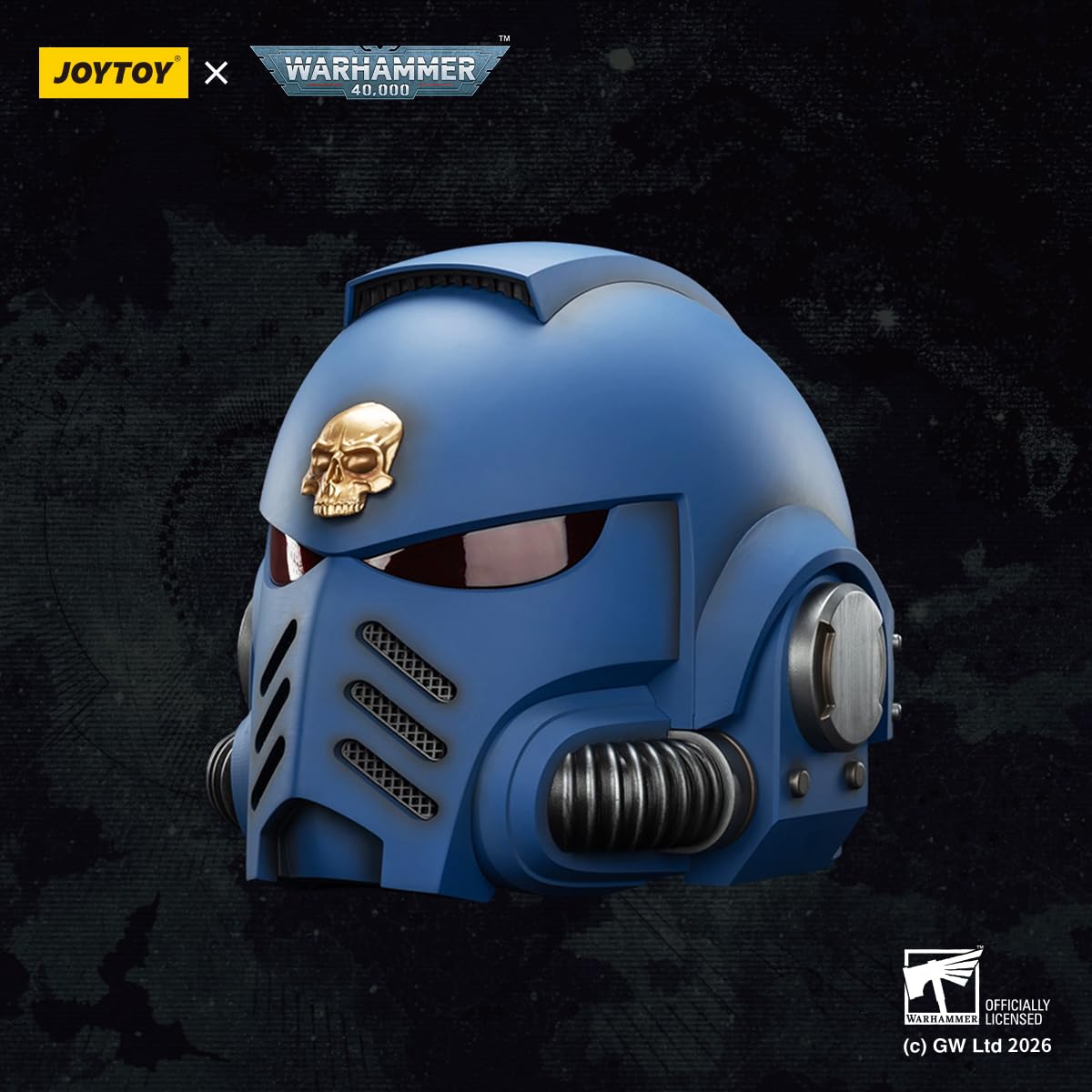 TOYVERSE JOYTOY kask motocyklowy typu supermarines Captain MkX | 1:1 przenośna replika regulowana wyściółka wewnętrzna lakierowanie kapitelowe dekoracja rekwizyt Cosplay od 15 lat