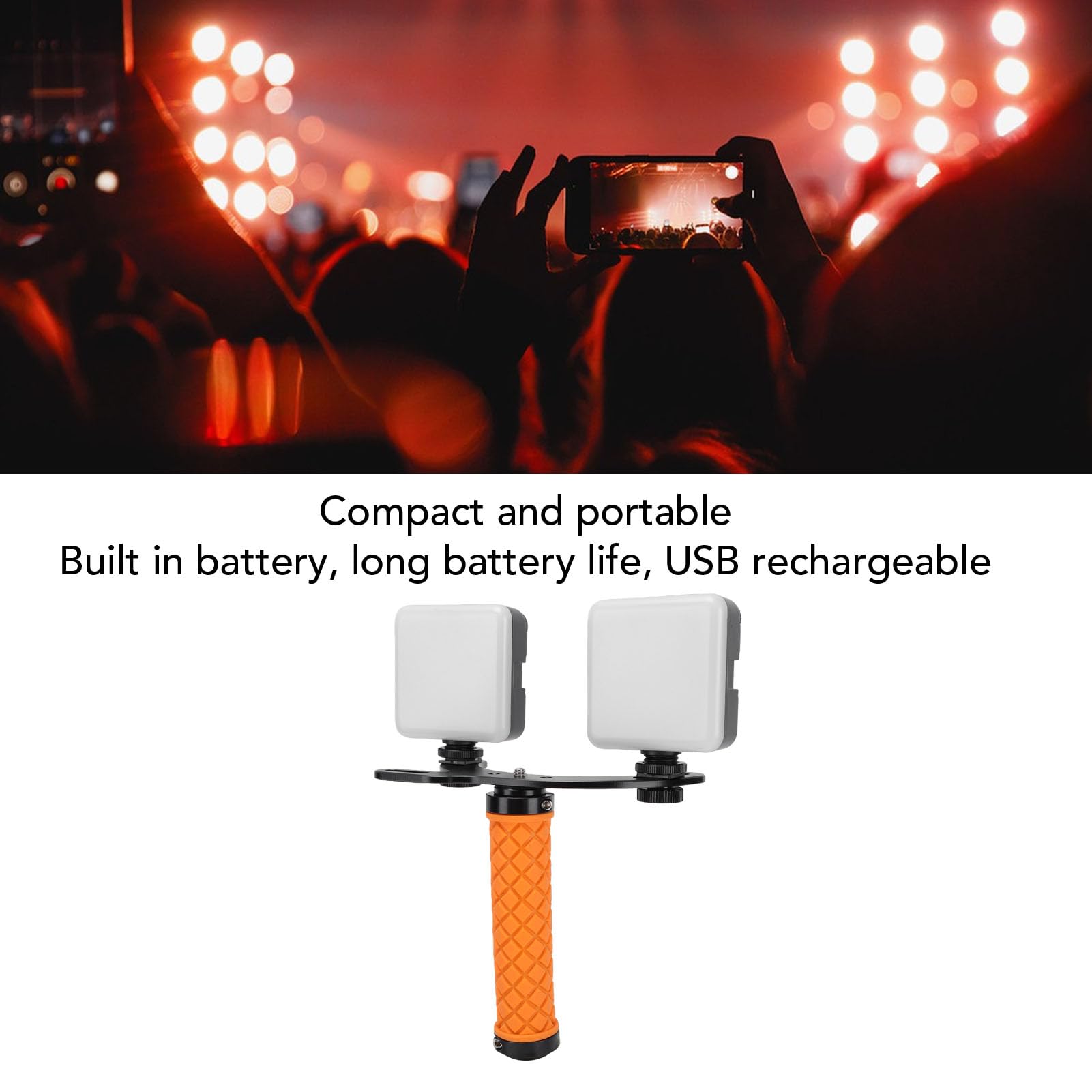 Yosoo Health Gear Video Light 5600K Dimmable Portatile Selfie Light con