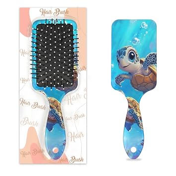 Hair Brush for Wet & Dry Hair, Baby Turtle Sea Air Cushion Massage Hair Combs Brushes for Women Girls