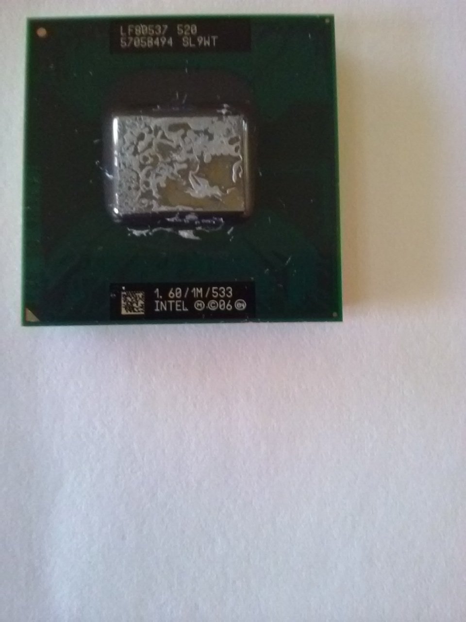 Intel Celeron M cm 520 CM520 SL9WT SL9WN Mobile CPU Processor Socket M ...