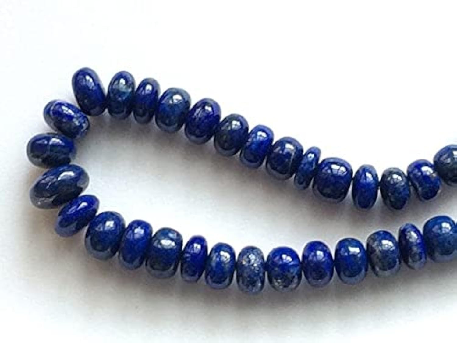 Lapis lazuli plain rondelle d'exception en perles naturelles pour joaillerie