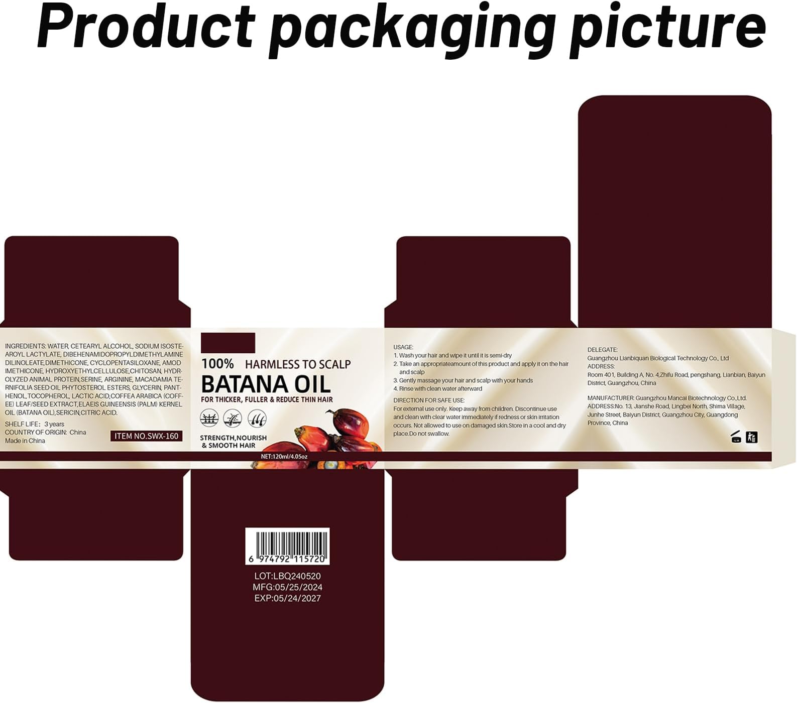 dootdott Organic Raw Batana Oil, Hair-Treatment Promotes Growth, Nourishes Hair, Enhances Shine, 29.5735 fl oz (1 Ounce)