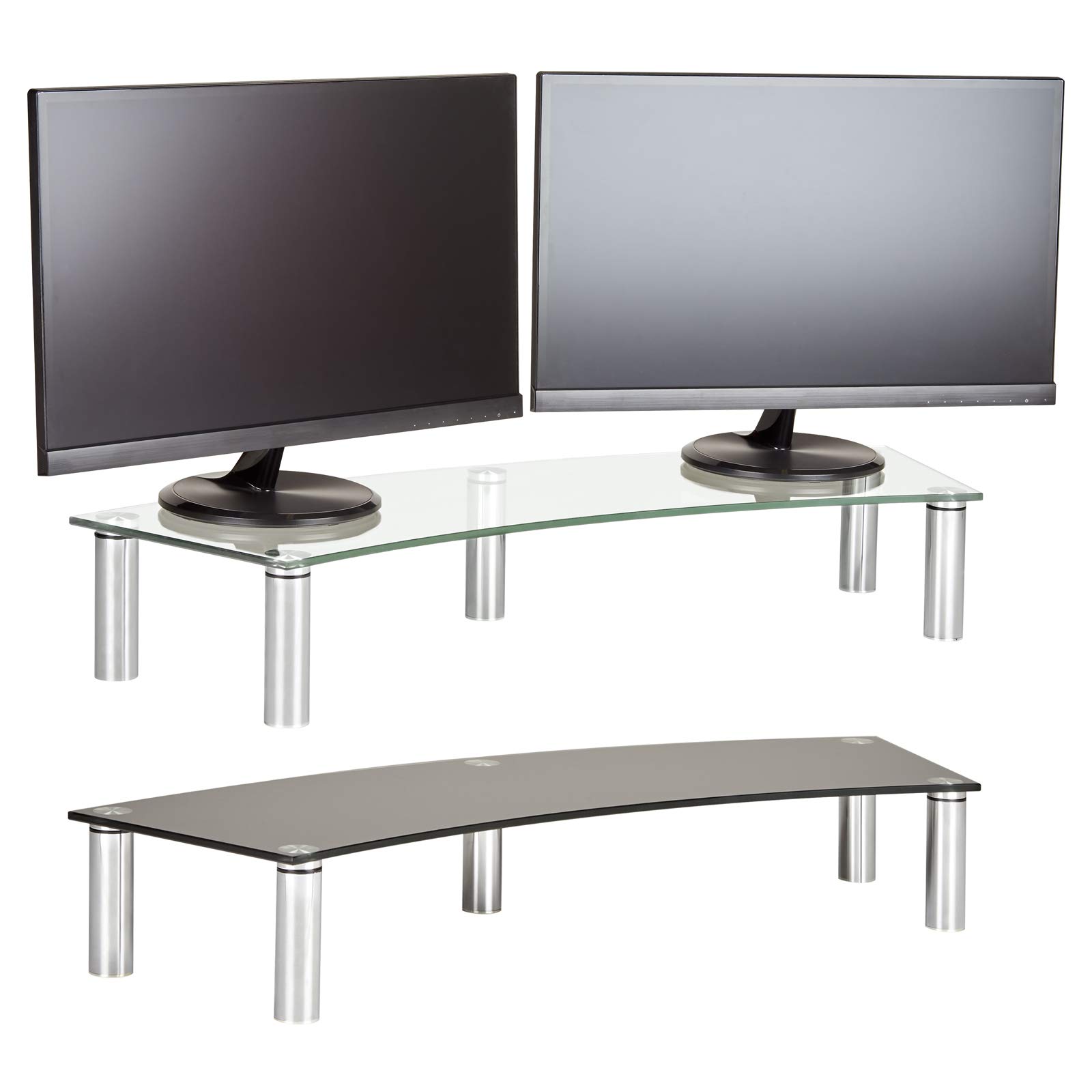 Buy Hartleys 90cm Ergonomic Curved Monitor Riser Choice Of Colour