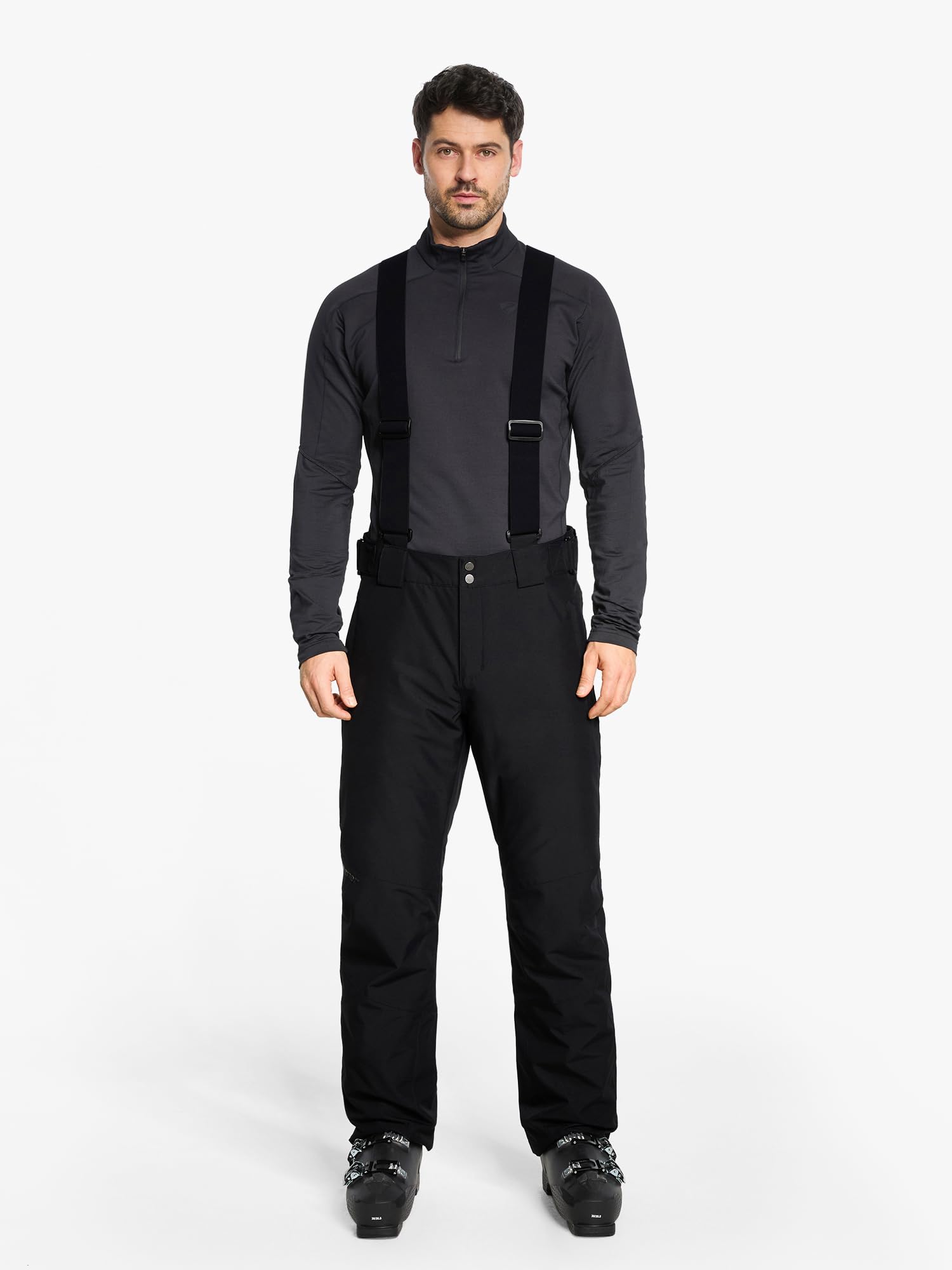 Ziener Herren Ski-Hose/Schnee-Hose | wasserdicht, warm, Träger Taga-z