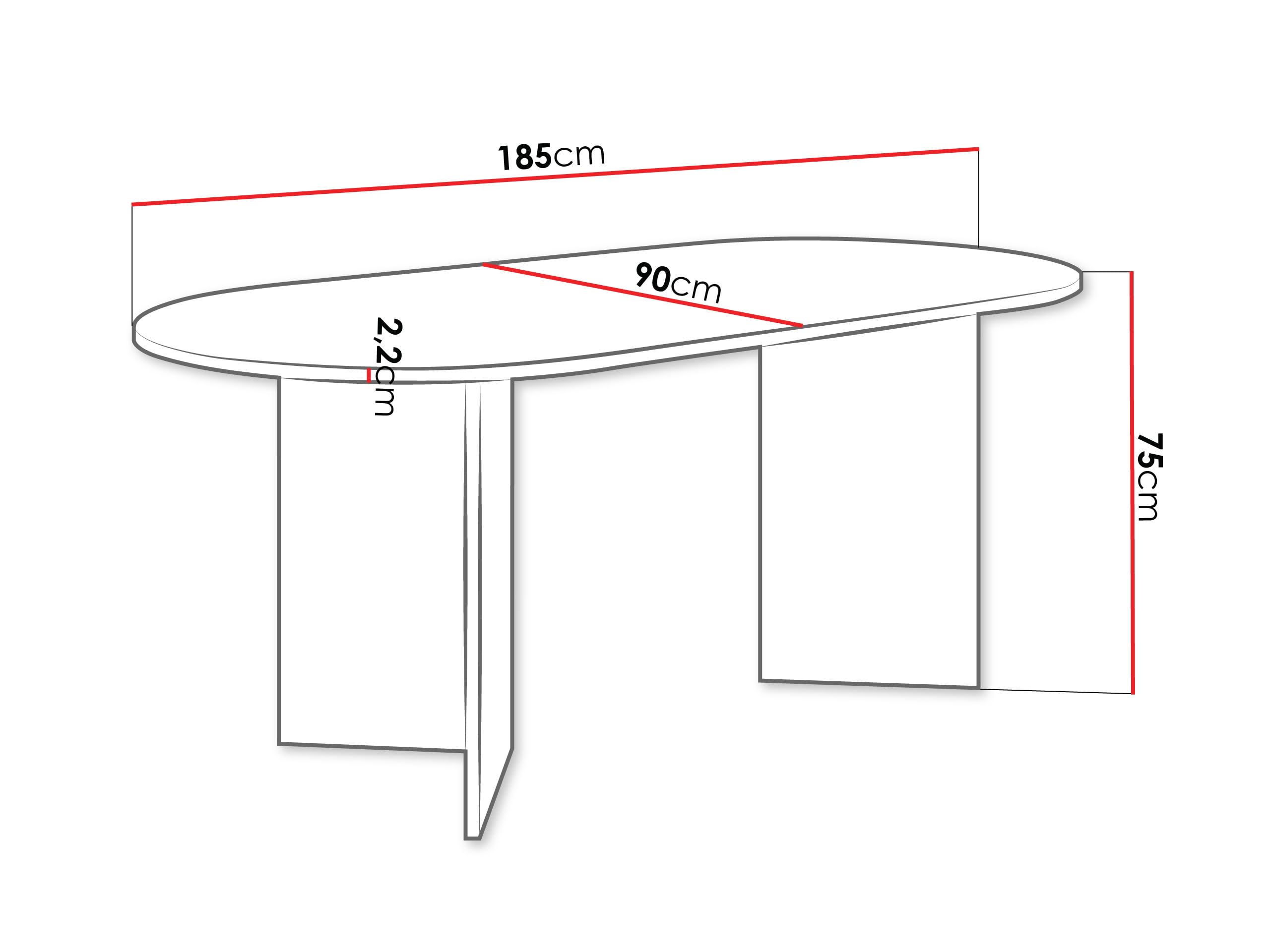 Mirjan24 Tisch für Esszimmer Gelizo, Rechteckiger Esstisch, Küchentisch, Esszimmertisch (Sandbeige)
