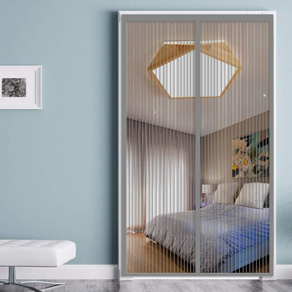 Zanzariera Magnetica Per Porte 110x210 Cm - Apertura Laterale, Rete Microforata, Con Nastro Adesivo 3M - Foto 10