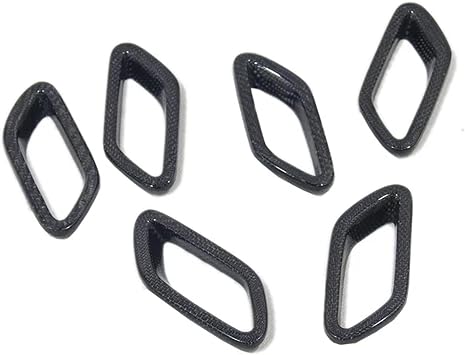 Compatible With GranTurismo 2007-2020 Real Carbon Fiber Fender Side Air Vent Accessories Overlay Paste 6PCS