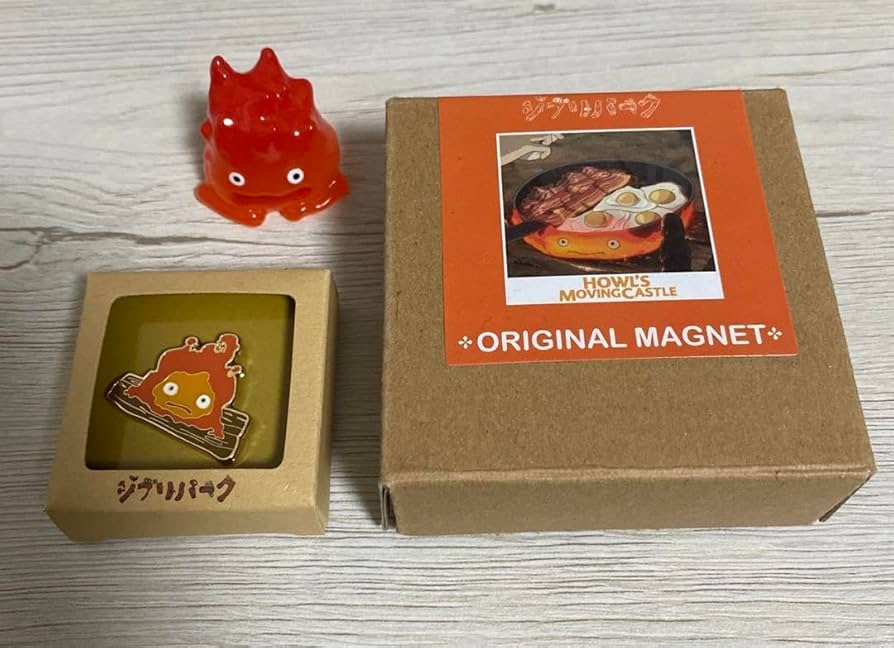 希少】【当時物】ハウルの動く城 カルシファーマグネット 4種セット 未