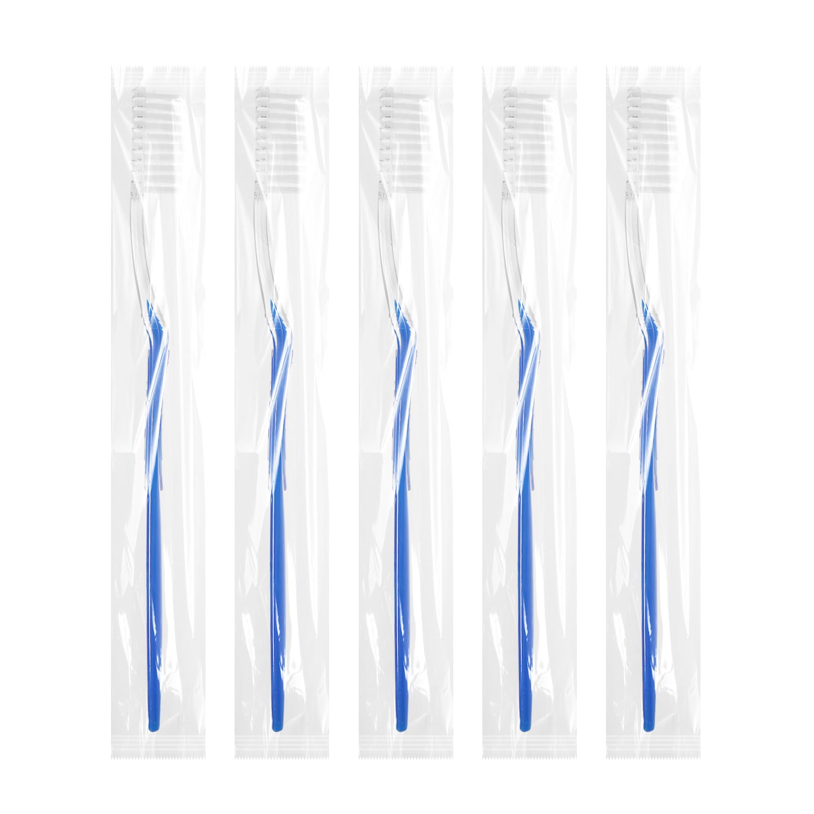 Set di 200 spazzolini da denti preincollati usa e getta, confezionati singolarmente, con setole morbide, set di spazzolini da denti da viaggio per senzatetto, regalo per hotel, campeggio