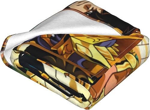 Miniatura 4 de Saint Anime Seiya - Manta de forro polar de franela mullida para sofá, cama, silla, manta para mujeres y hombres, 40 x 30 pulgadas