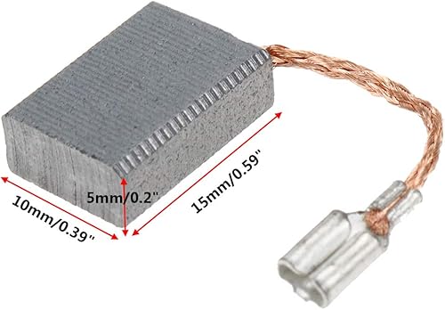 Vista 6 de Cepillo de carbono Genérico Motor Eléctrico Herramienta Eléctrica Parte Cepillos de Carbono 0.669 in x 0.236 in x 0.236 in - 20pcs