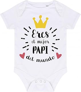 Genérico Body Bebé Frases Papá | Body 100% algodón regalo papá | Regalo ideal para sorprender el día del padre