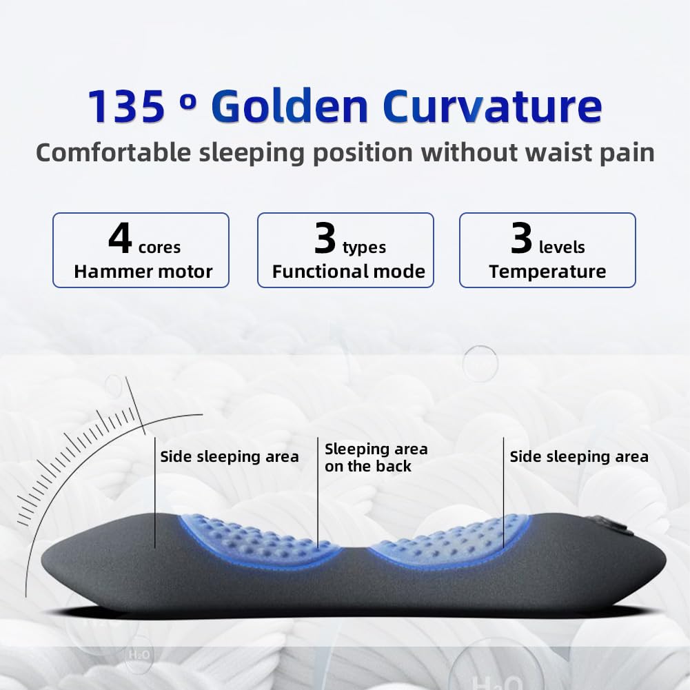 Smooth Spine Triple Fusion masażer pleców, 2025 nowy elektryczny masażer pleców 3 w 1 do łagodzenia bólu głębokich tkanek, z trakcją, wibracjami i ciepłem oraz przeciw bólowi szyi, ramion, pleców