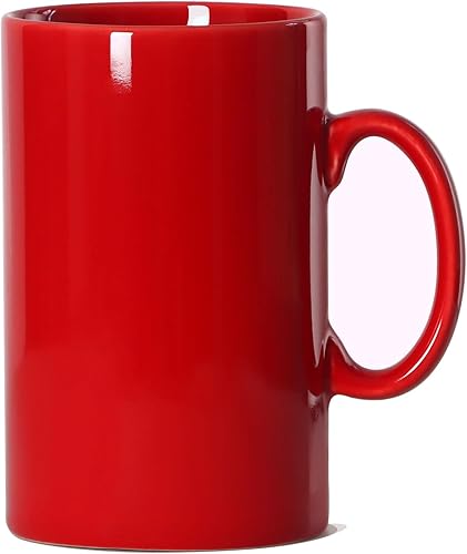 Miniatura 8 de Smilatte Taza de café de cerámica extra grande de 28 onzas, M018 Classic Porcelain Boss Super Big Tea Cup con asa para oficina y hogar, color azul