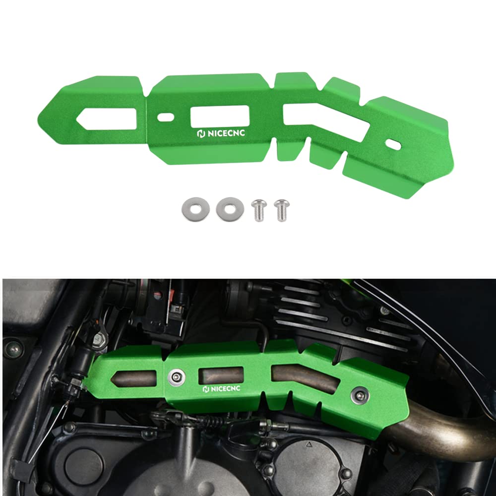 Amazon.com: NICECNC Green Exhaust Header Pipe Guard Protector Heat Shield  Guard Compatible with Kawasaki KLR650 2008 2009 2010 2011 2012 2013 2014  2015 2016 2017 2018 : Automotive