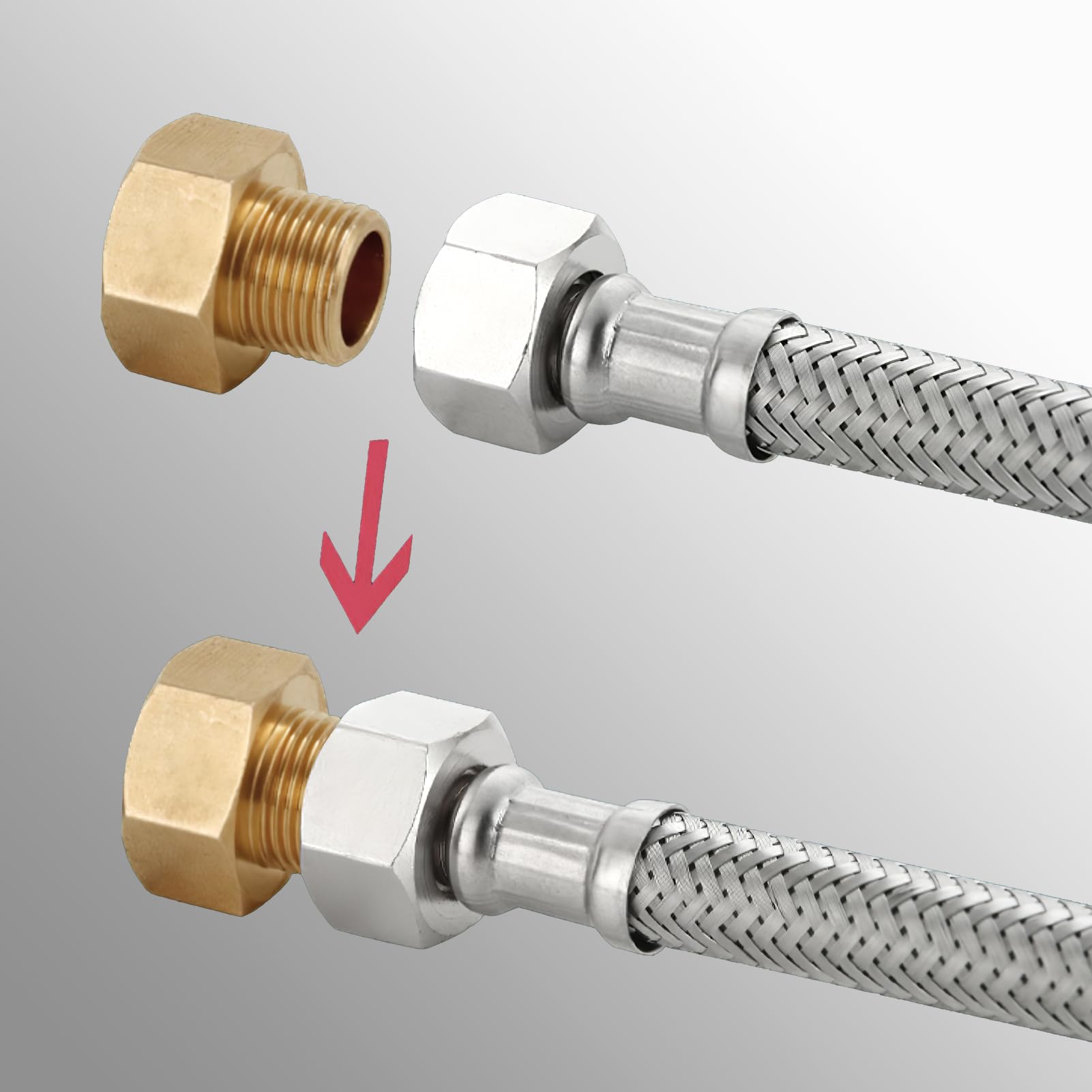 LPG Gas Adapter - 1/2' Auf 1/4' Für Campingkocher