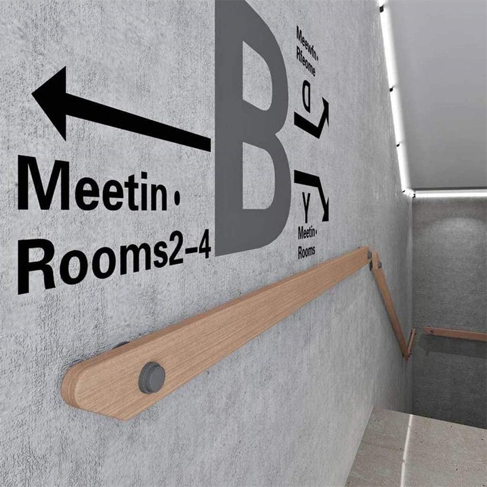 Rampe de sécurité murale antidérapante en pin massif pour bars, lofts, escaliers (0,3 m 6,1 m)