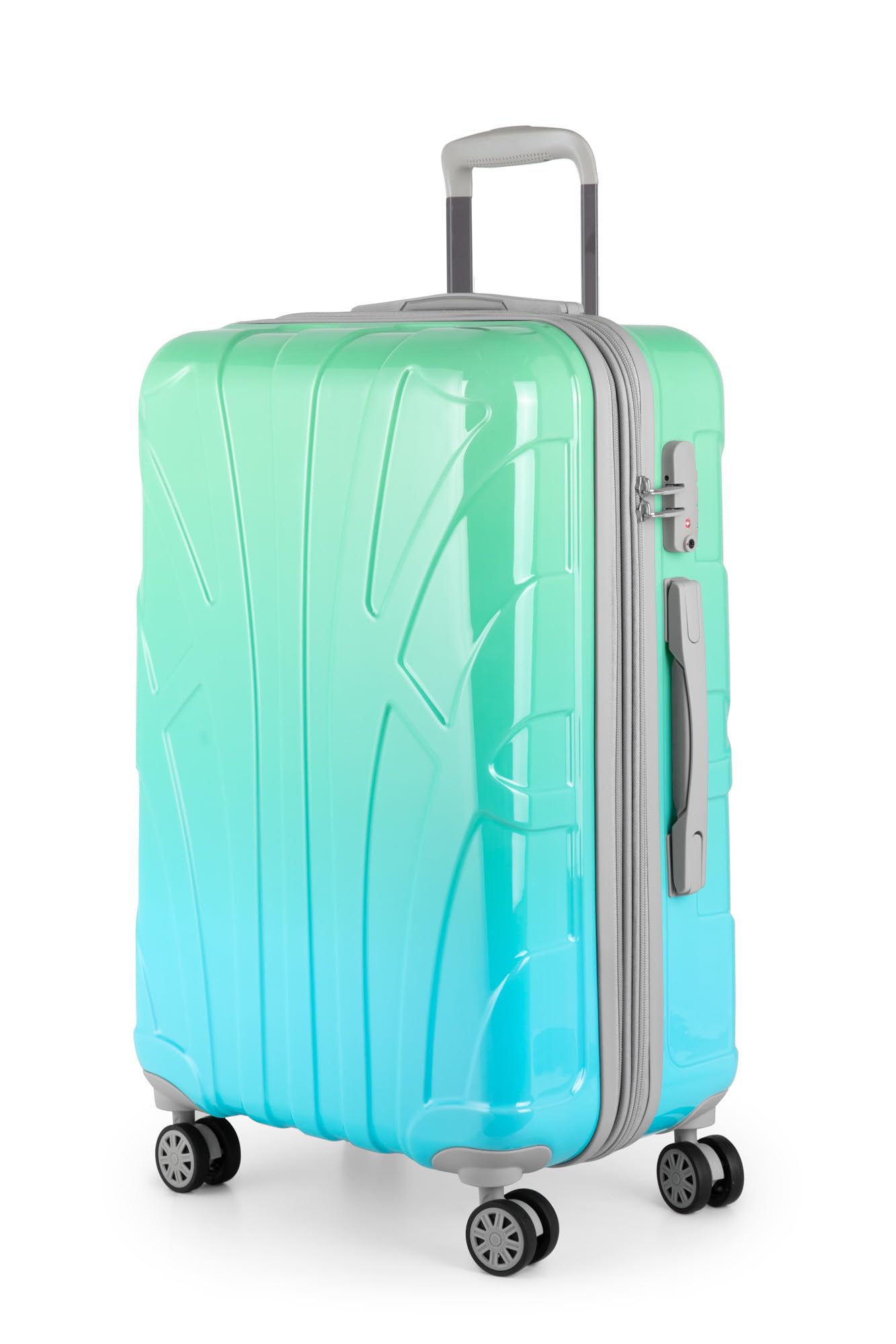 Suitline - Maleta de Mano rígida, Trolley 4 Ruedas, TSA, 55 cm, Aprox. 34 litros, 100% ABS Mate, Azul Oscuro — view 124
