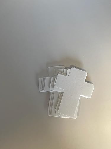 Miniatura 2 de Recortes creativos de un solo color de cruz de 3 pulgadas, paquete de 31 unidades. Artesanías inspiradas en la escuela dominical y las vacaciones de