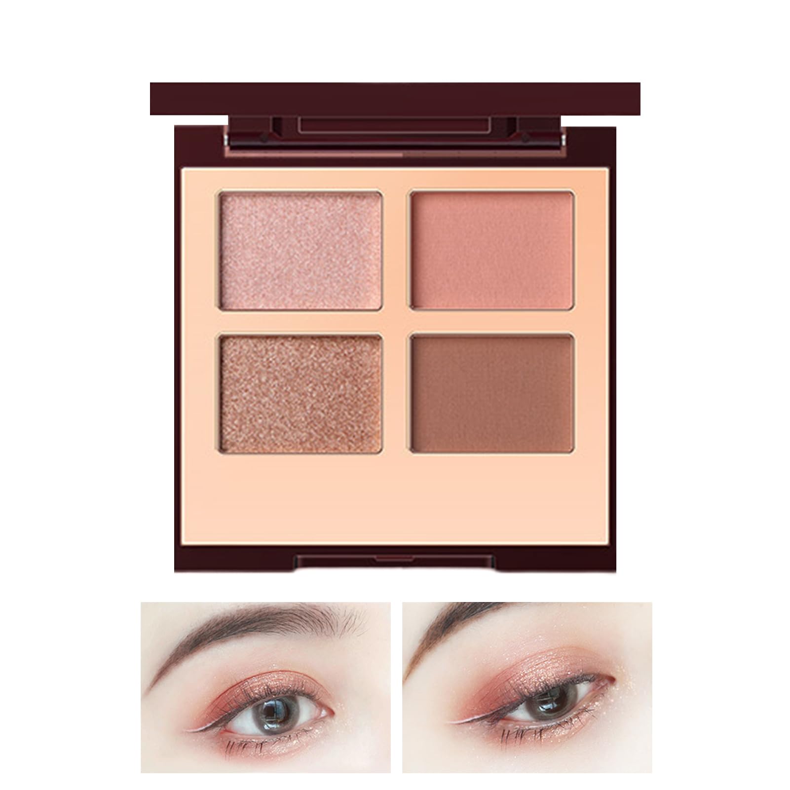 Paleta de sombras de ojos mate | El color de ojos brillante permanece fijo todo el día - Sombra de ojos profesional del brillo del maquillaje, sombra de ojos del maquillaje altamente Fenytay