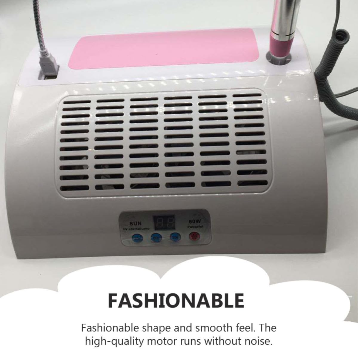 Pulidora de Uñas Eléctrica 60w ABS, Enchufe Eu Blanco