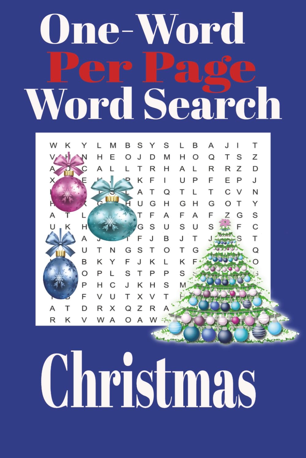 One-Word Per Page Word Search Christmas (Holiday One-Word Word Search)