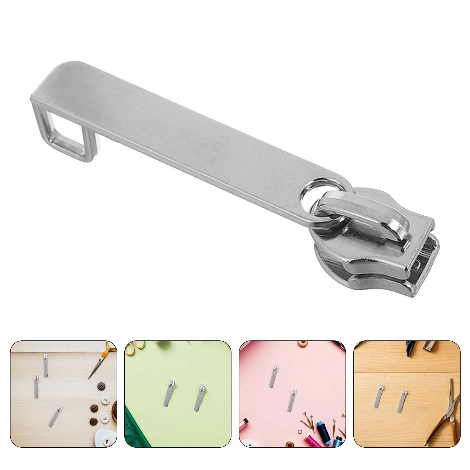 PRETYZOOM 100 Piezas Tiradores de Cremallera para Equipaje Metal Desmontable Reparador Ergonómico Compatible para Maletas y Mochilas Color Plata