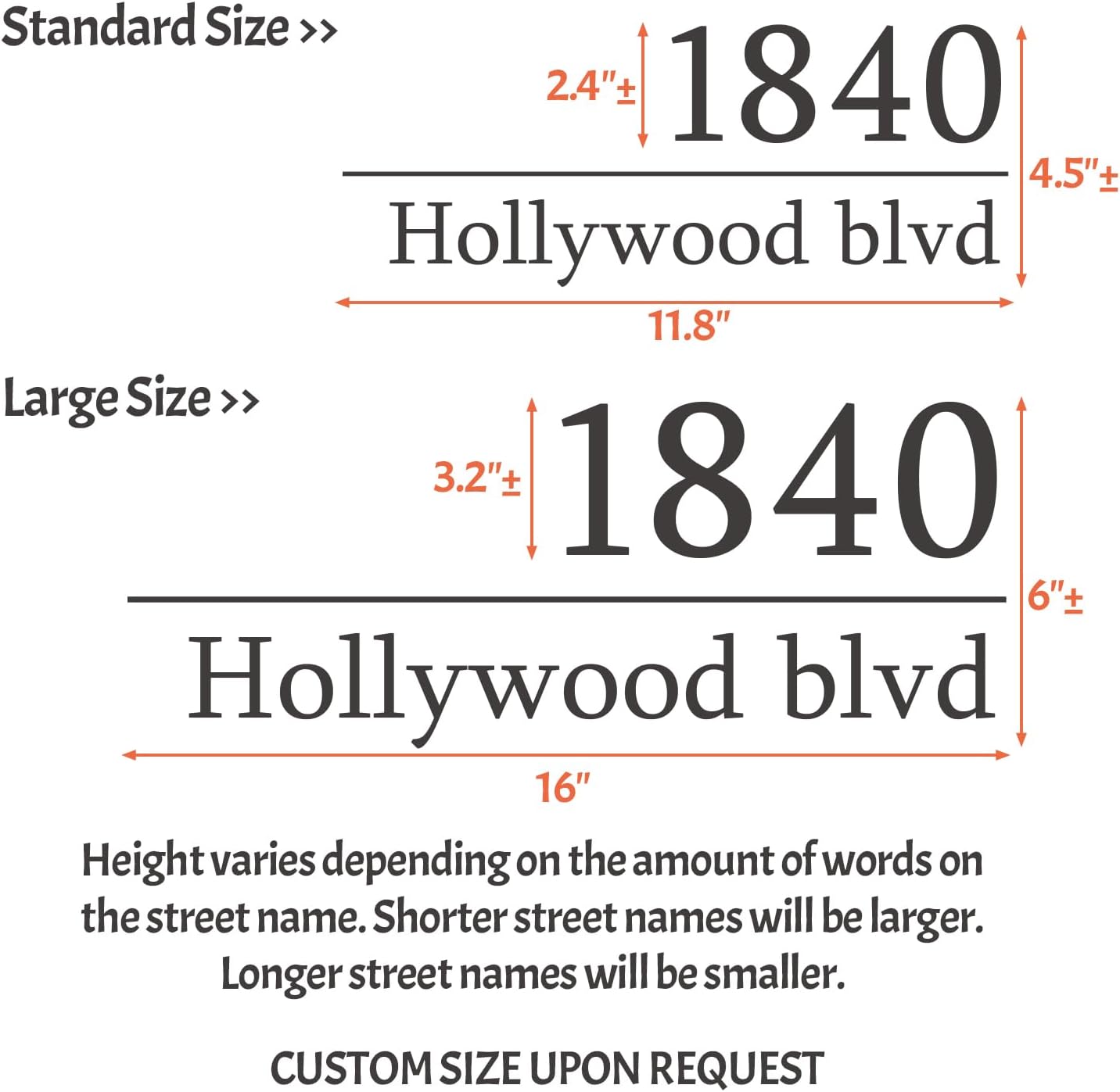Custom Mailbox Numbers Decal, Street Address Signs, Vinyl Reflective Mailbox Numbers Stickers, for Modern Mailbox, House Numbers, Outdoor COLOR: White, Gold, Black (ENX1)