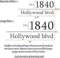 Vista 4 de Calcomanía personalizada de números de buzón, letreros de dirección de calle, calcomanías de números de buzón de vinilo reflectante, para buzón