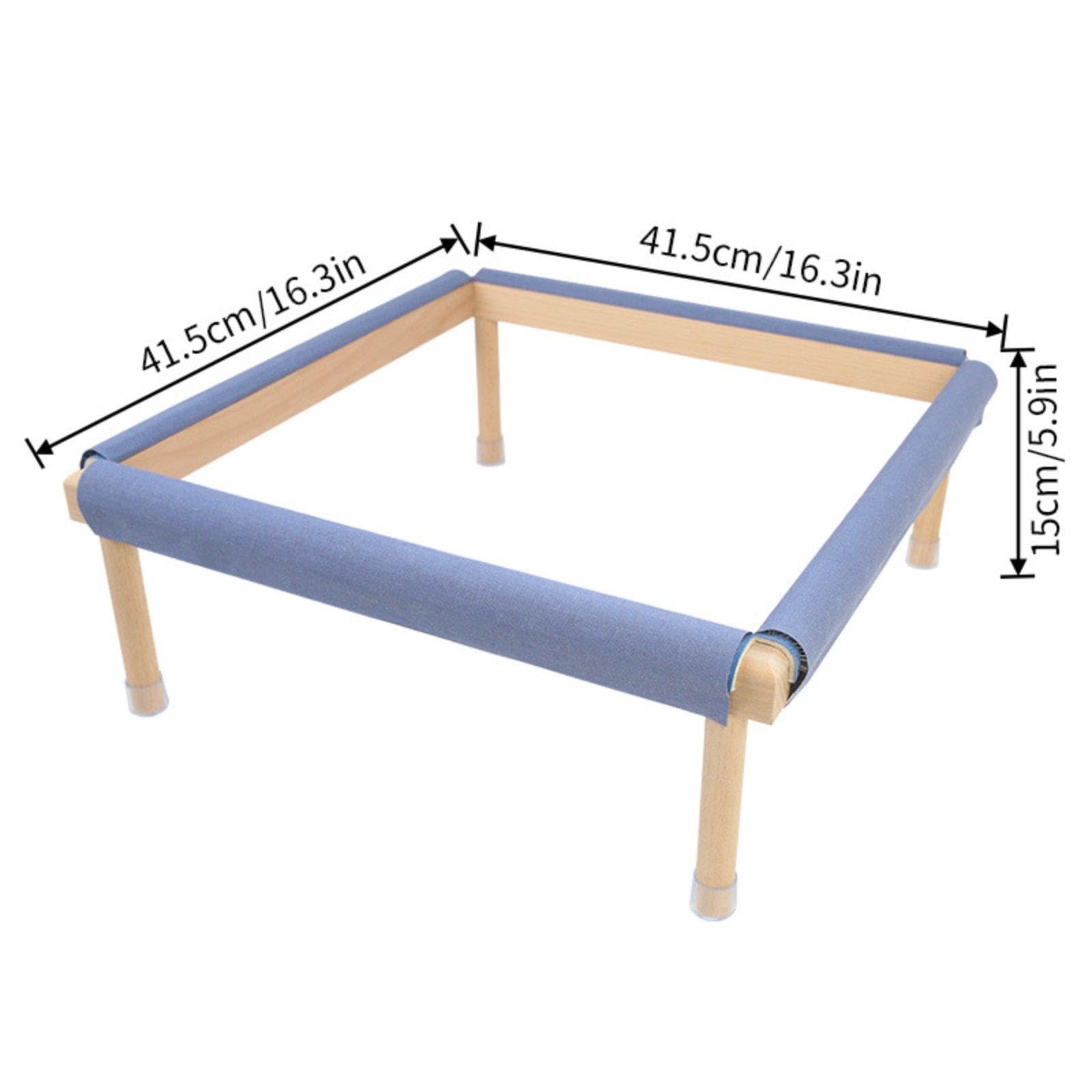 Milageto Bastidor Bordado, Bastidor, Cuadrado Madera para, Soporte para Costura, Soporte para Manualidades y, L