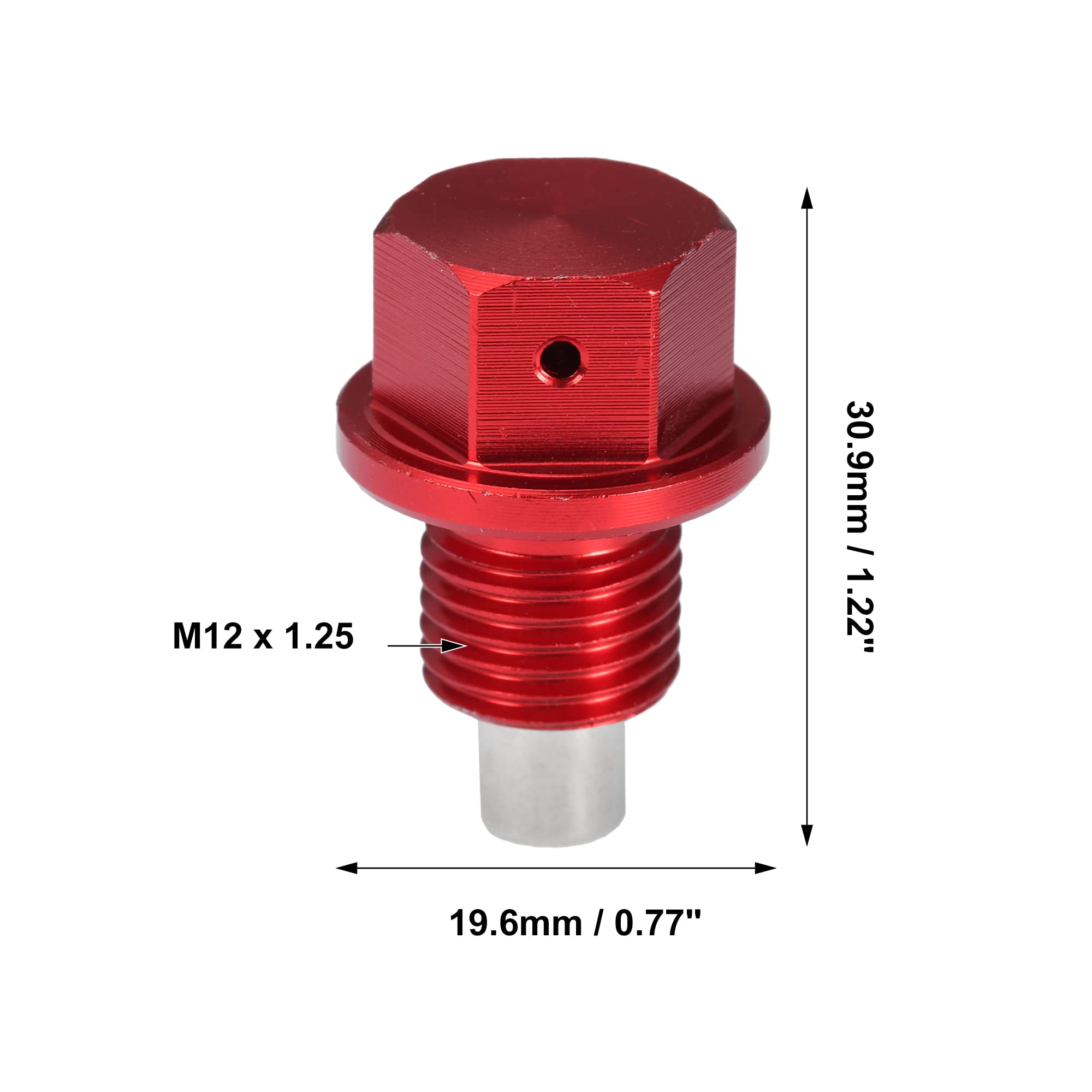 2 Bouchons De Vidange Magnétiques M12x1.25 – Aluminium Noir Avec Aimant, Pour Carter D’huile Moteur | Pièce Auto Pour Voiture, Moto, Bateau - 9