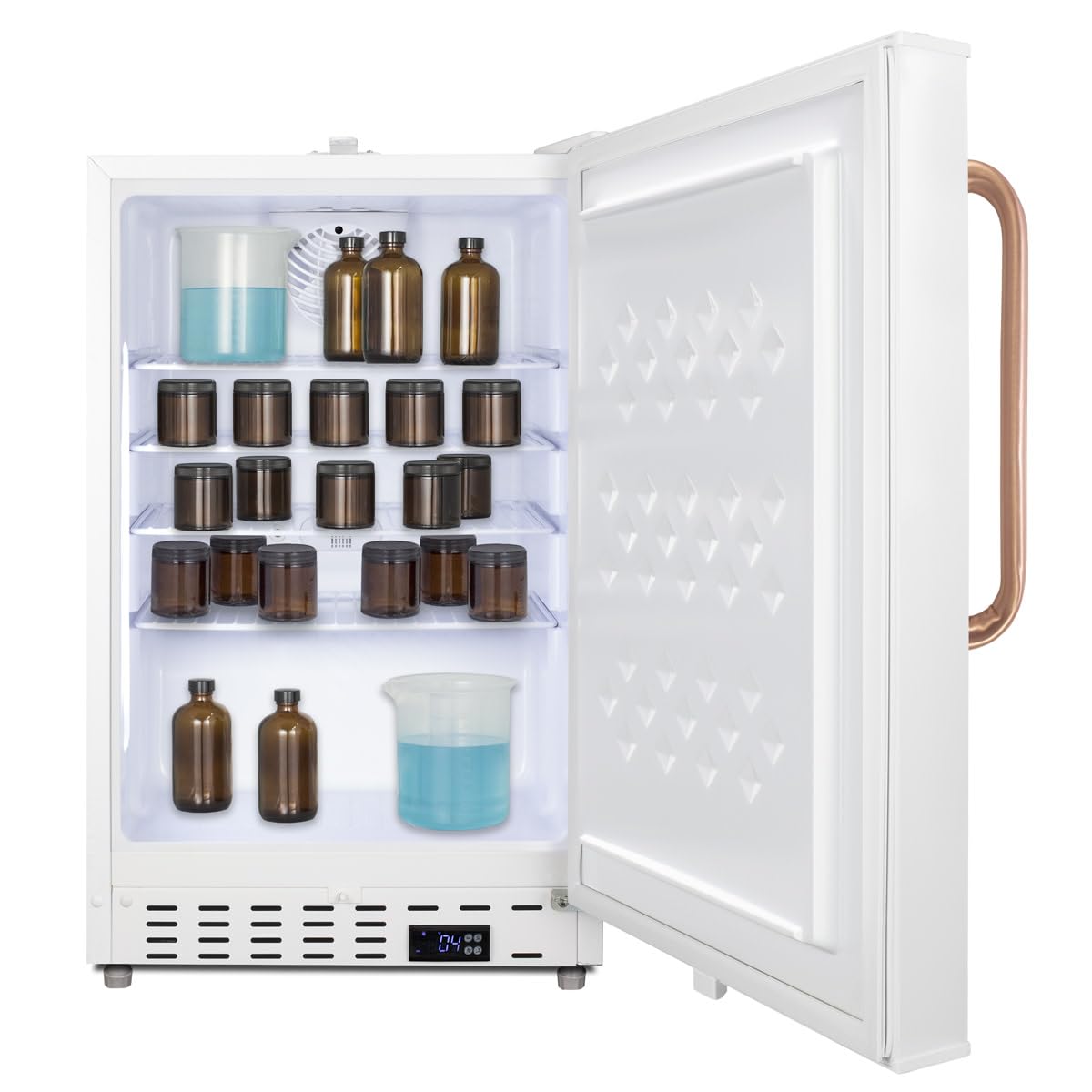 Summit Appliance ADA404REFSSTBC 20" Wide Built-In All-Refrigerator, ADA Compliant, Factory-installed Lock, 3.32 cu.ft Capacity, Adjustable Shelves, Open Door Alarm, Automatic Defrost on Fridge.com