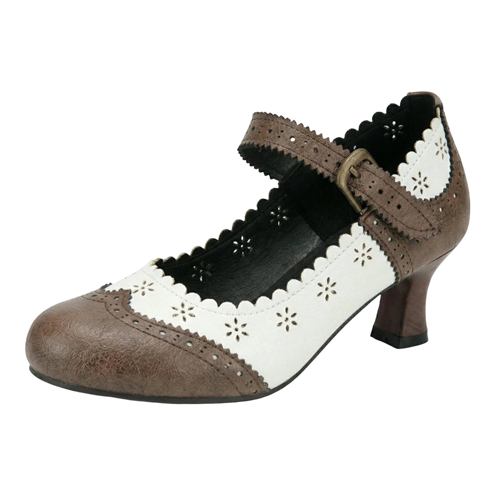 Damen High Heel Ballerinas mit Blockabsatz Wildleder Optik Chunky Heels Espadrilles Wedge Sandalen Hochzeitsschuhe Weite H Hochzeitsschuhe Elegant Festliche Für Riemchen Dirndl