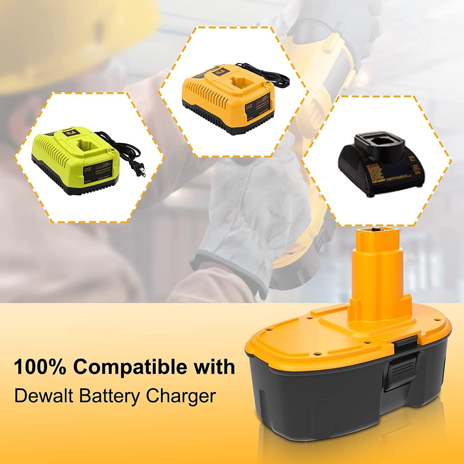2-Pack 18V 4.5Ah Replacement Batteries For DeWalt XRP Tools – Compatible With DC9096, DW9096