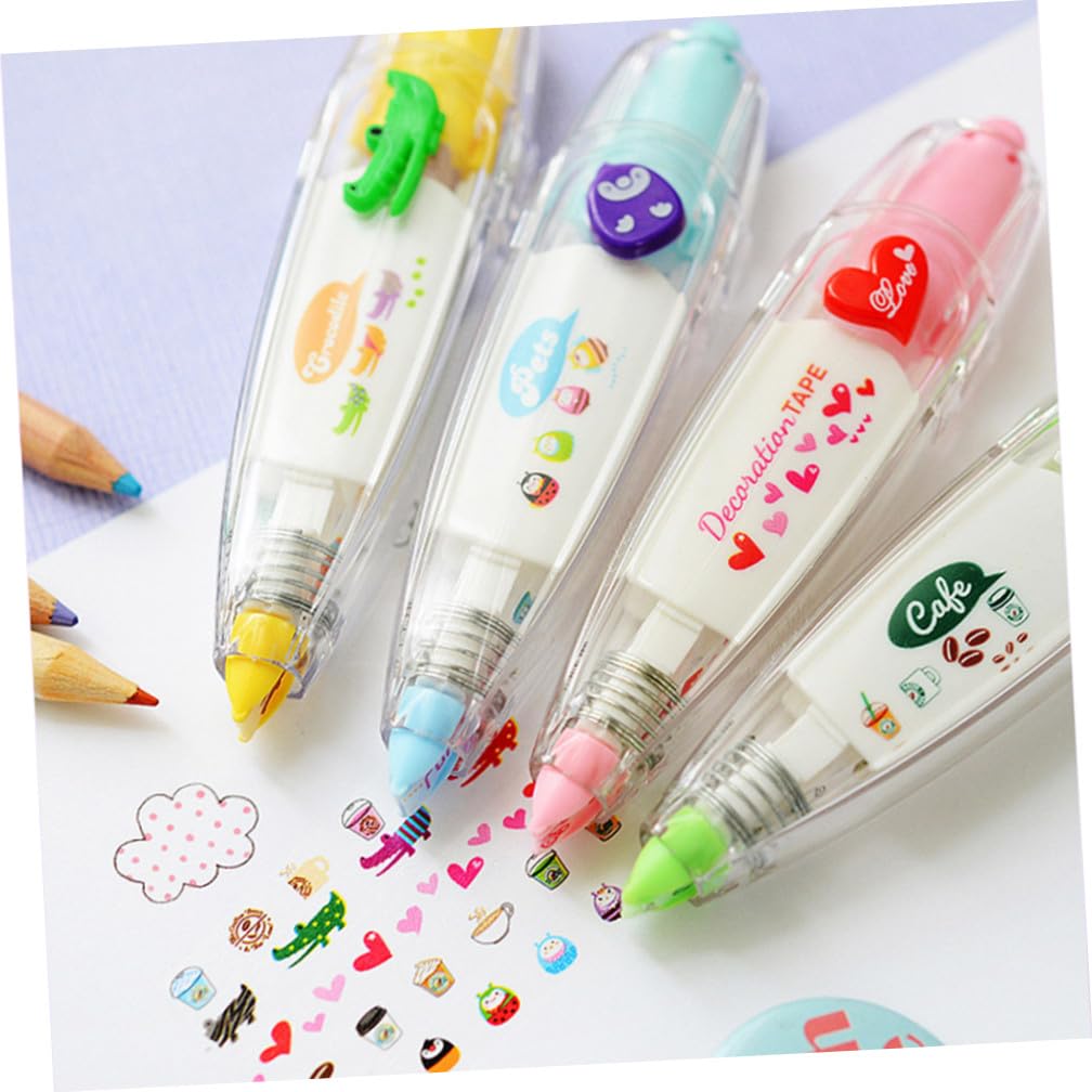 NUOBESTY 12pezzi Decorativo Correttori Per Scrapbooking Per Studenti e Appassionati Cancelleria