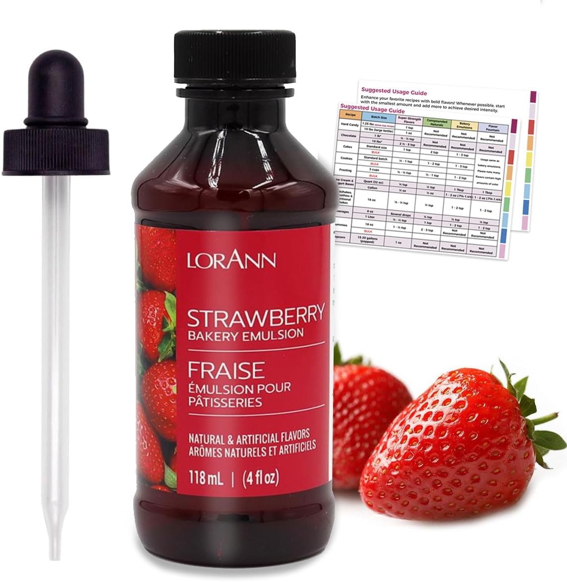 Lorann Flavoring Extract with 4 oz Threaded Eye Dropper