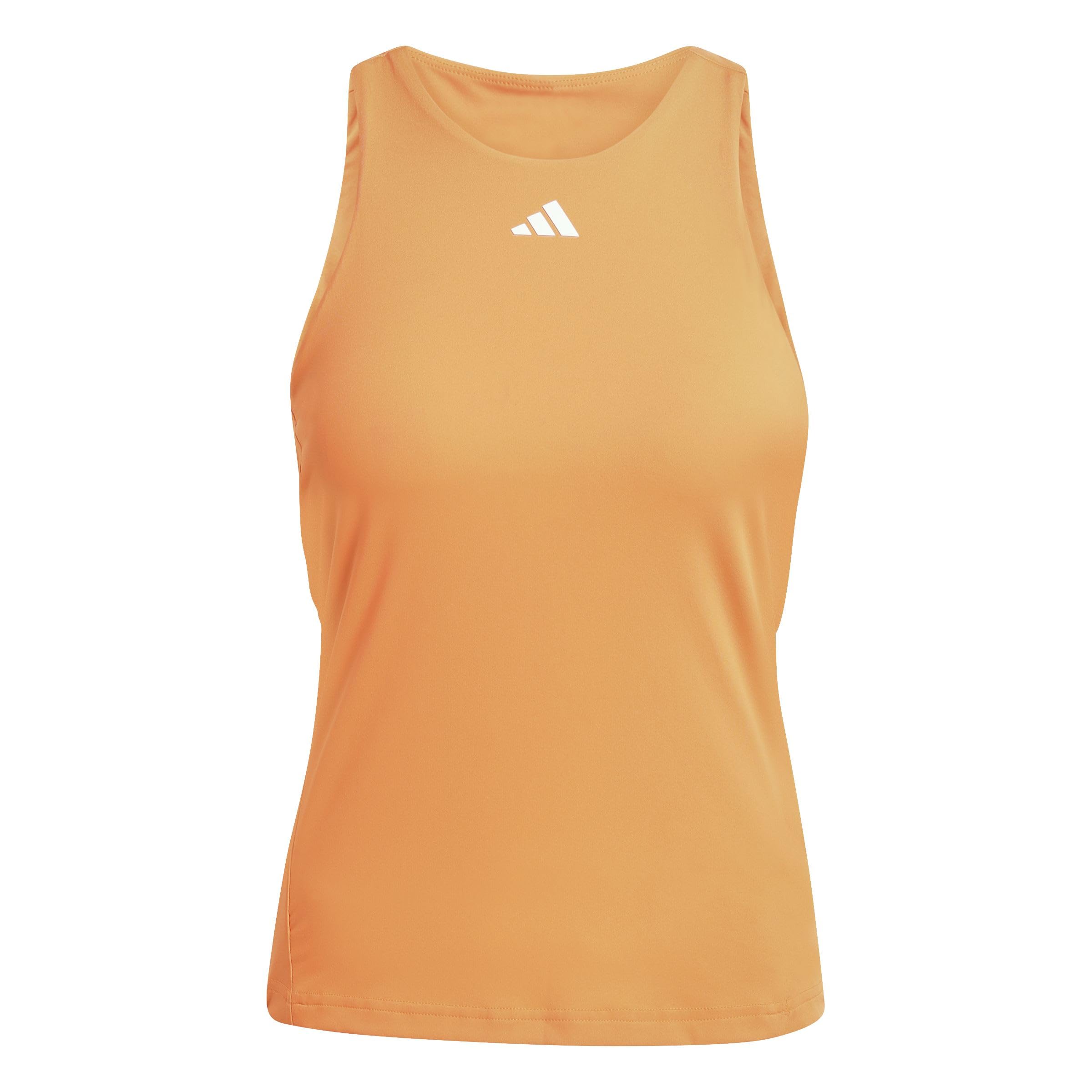 adidas Women's Tennis Climacool Y-Tank, Pure Orange, M