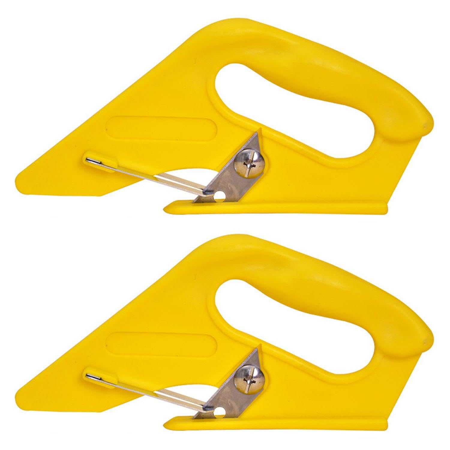 2 Pezzi Coltello Da Taglio Del Tappeto Giallo, Presa Creativa Versatile, Comoda Ergonomica, Freetta Ridotta, Taglio.