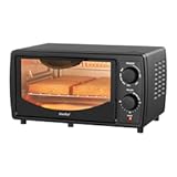 COMFEE&apos; Toaster Oven Countertop&comma; Small Toaster Ovens Combo 4 slice&comma; Mini Oven for 9" Pizza&comma; Compact Oven 2 Racks for Toast&comma; Bake&comma; Broil&comma; 950W&comma; Black&comma; CTO-E101A&lpar;BK&rpar;