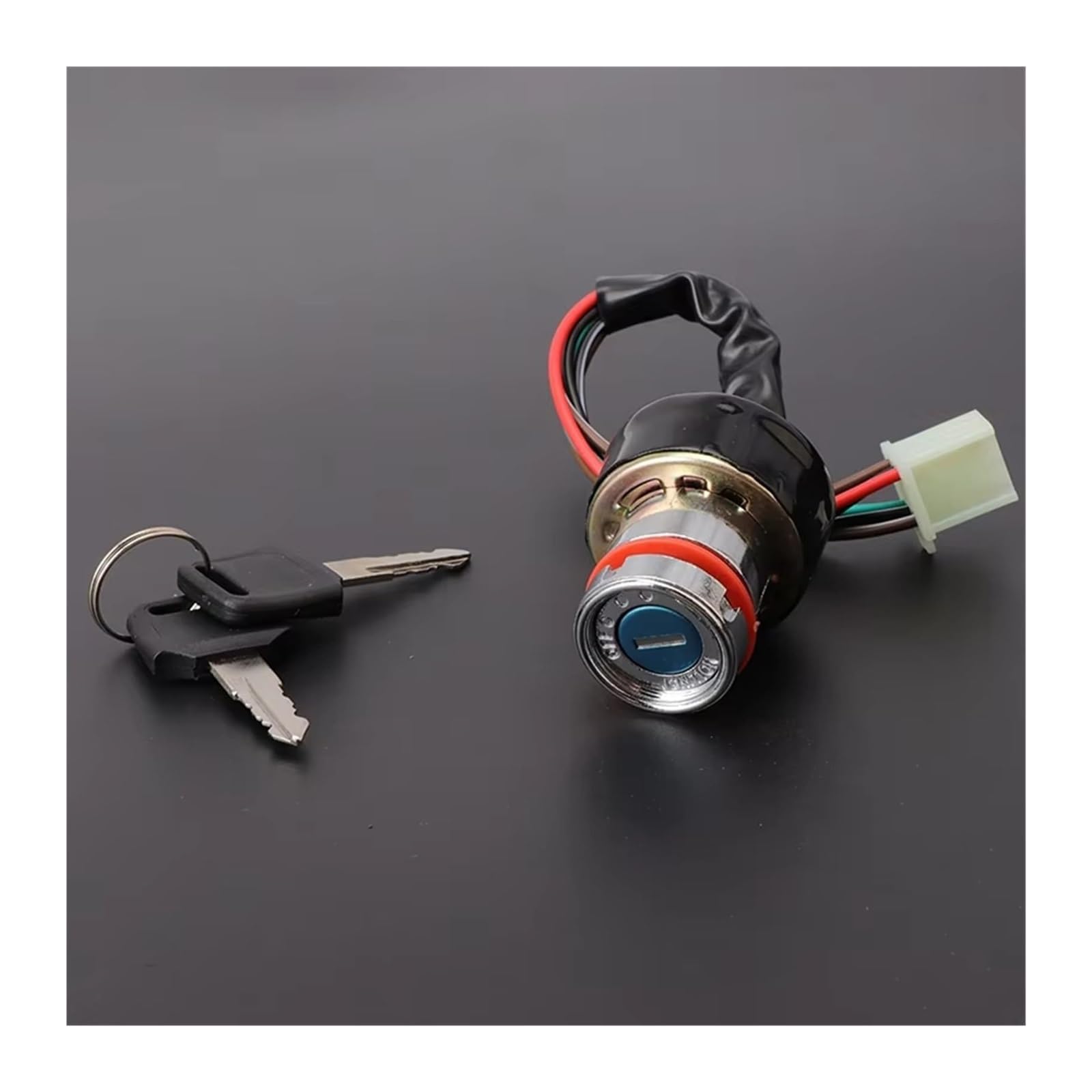 para Suz&uki Interruptor Encendido Scooter ATV Motocross Karts Coche Motocicleta 3 Posiciones 6 Cables con 2 Llaves Interruptor Encendido Motocicleta