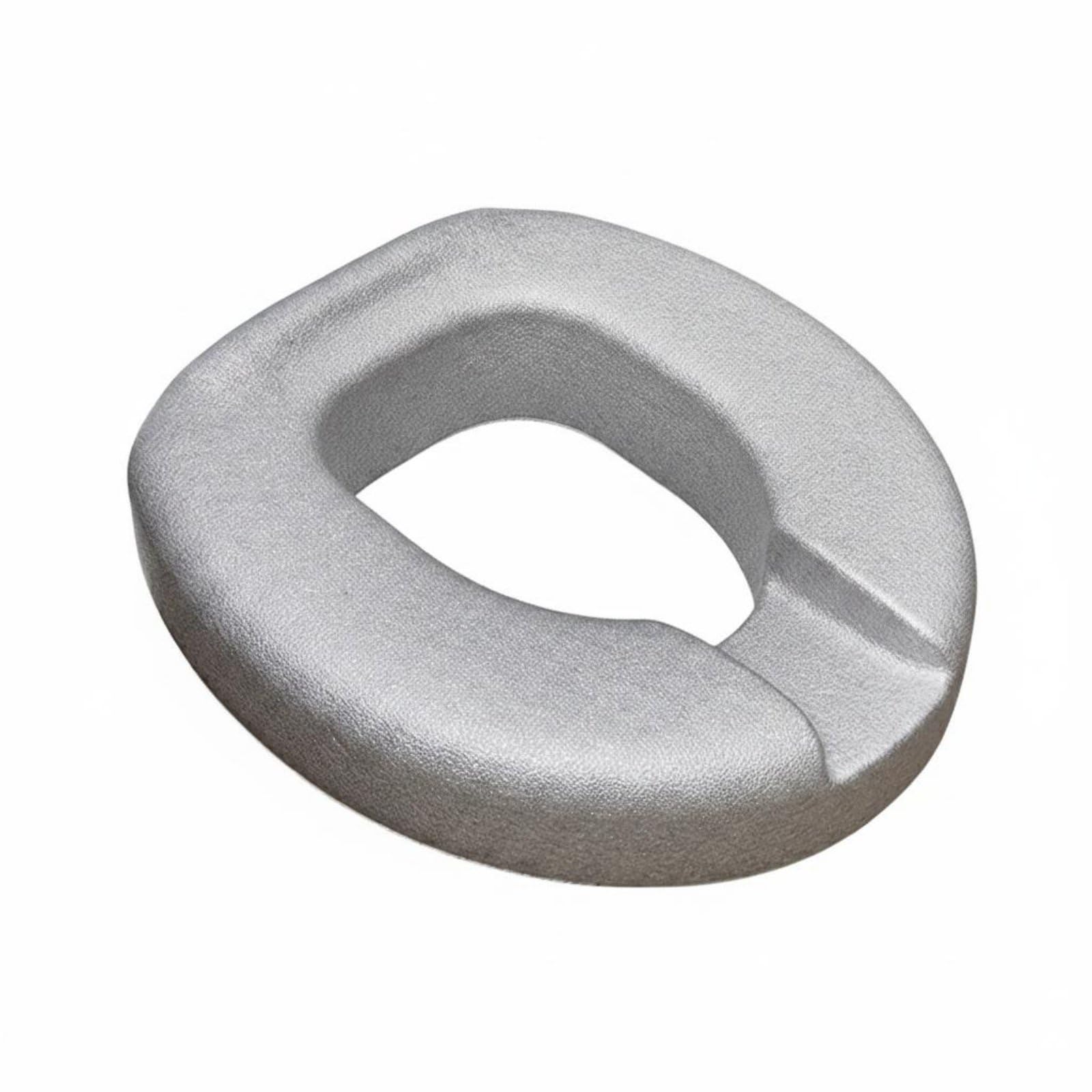 Cojín Elevador de Inodoro con Relleno Ergonómico Material Transpirable Acolchado Suave y Diseño Antideslizante Adecuado para con Movilidad Reducida Adultos Mayores Baños en el Hogar, Gray