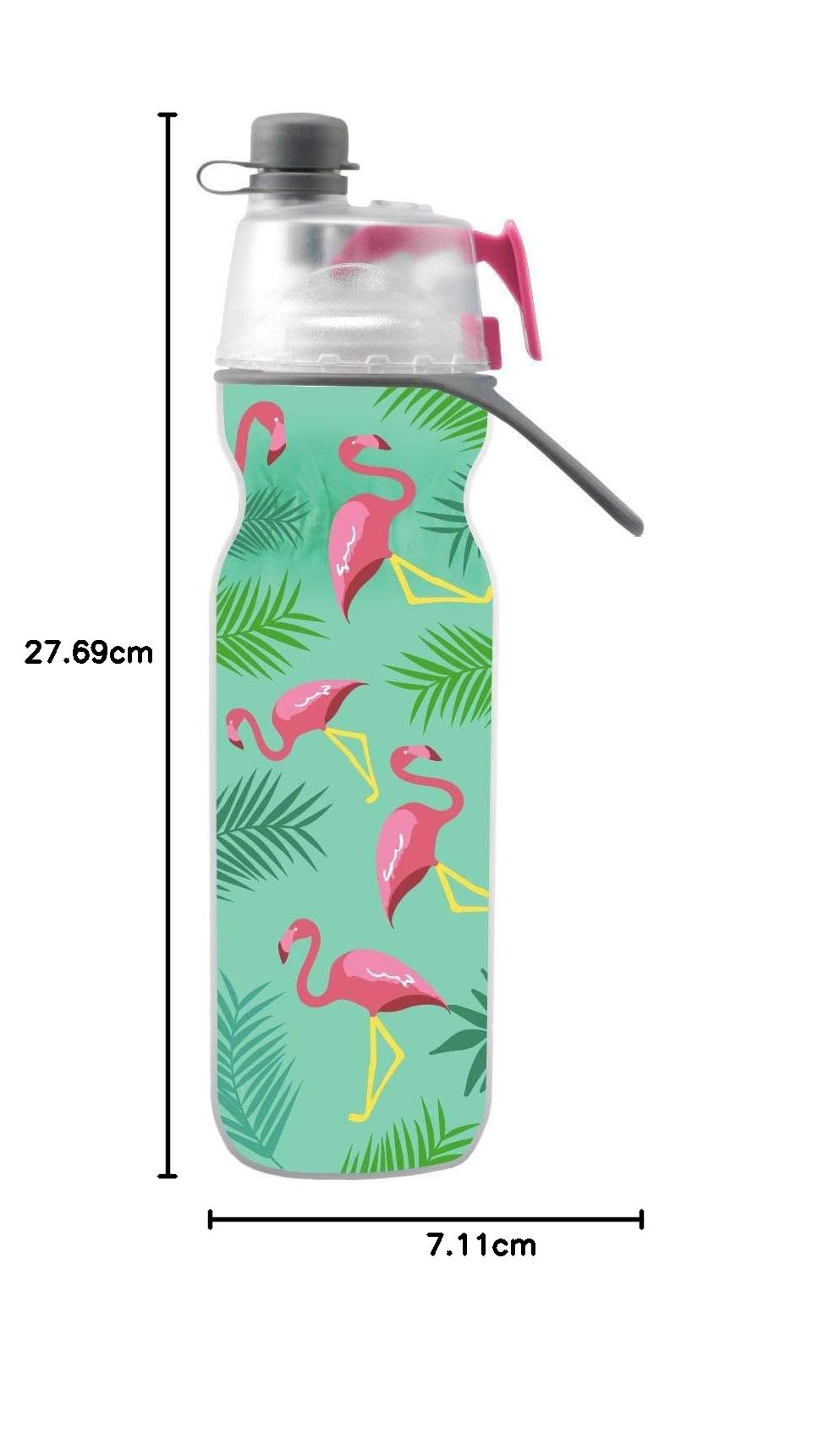 O2COOL Mist 'N Sip Trinkflasche 2in1 Nebel und Trinkfunktion ohne Auslaufen