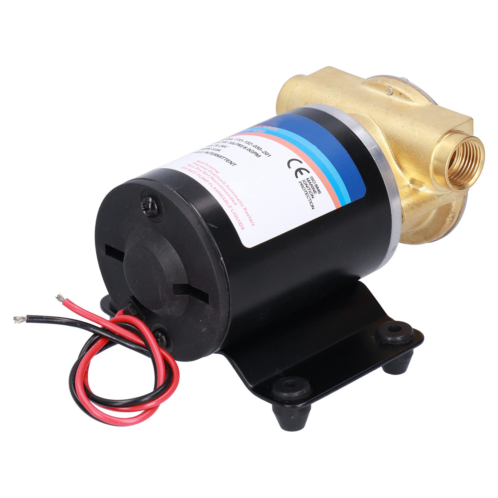 FTVOGUE Pompe Autoadescanti, Pompa di Drenaggio con Sollevamento 3 Metri per Irrorazione Agricola per Booster Idrico Domestico (F72-132-030-201 (24V))