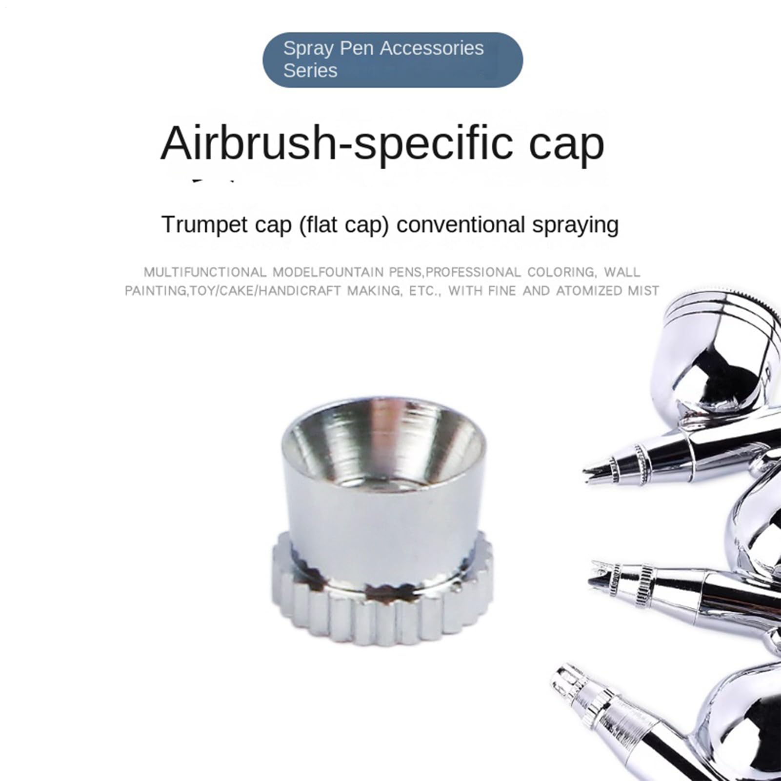 Bouchon d'aiguille pour aérographe - Accessoires de peinture sur modèle,Capuchon distance aérographe - Pour artistes, pochoir, amateurs, étudiants, enseignants, atelier à
