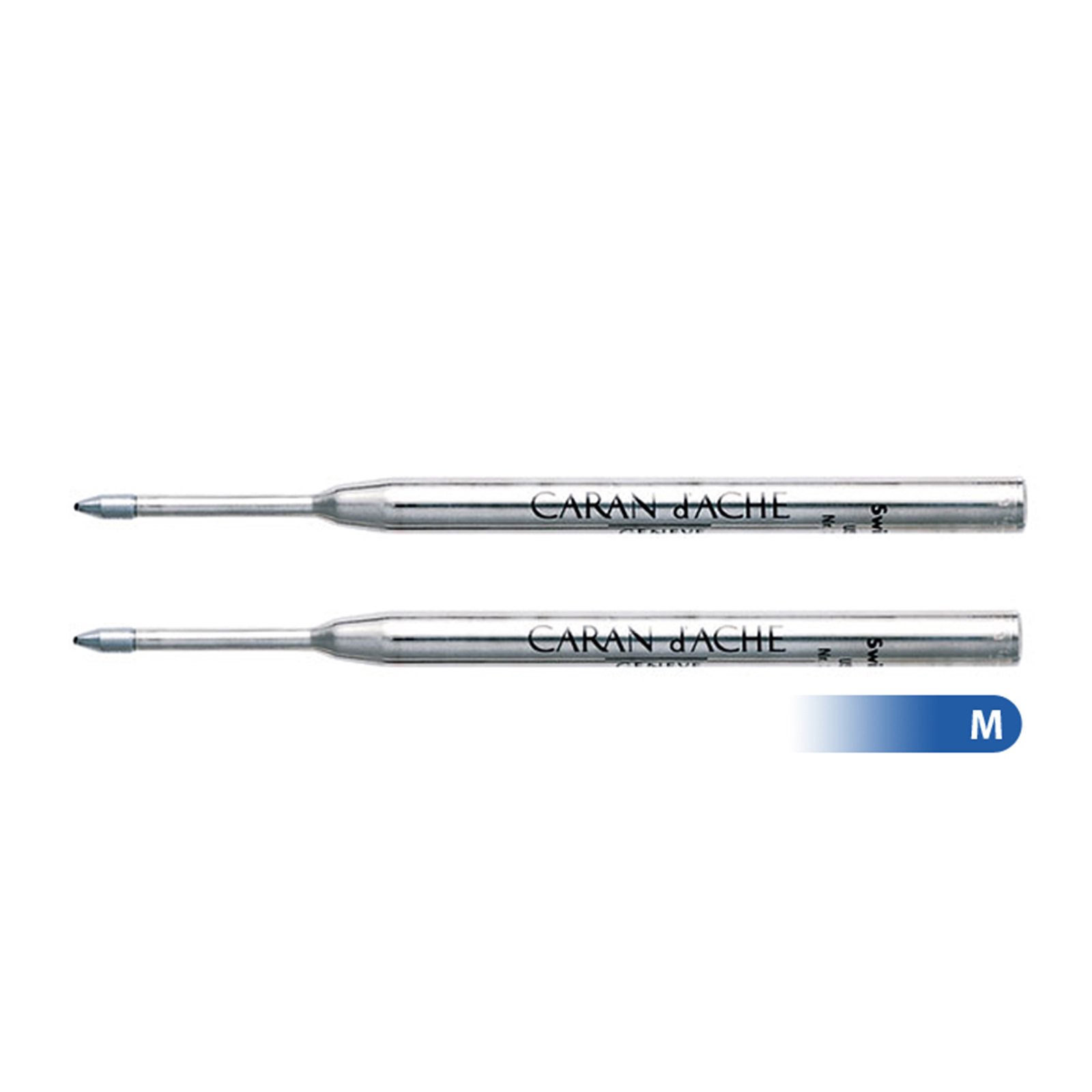 Caran D'ache Goliath Ballpoint Ball Pen Refill Blue Medium (Pack of 2)- 8422